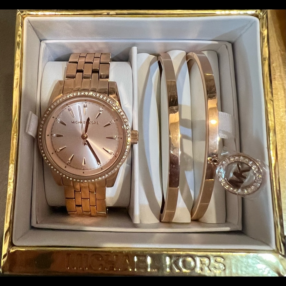 Rose gold Michael Kors watch